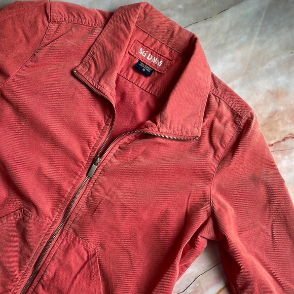 Sportsgirl Jackets & Blazers - SPORTSGIRL | Brushed cotton lightweight zippered jacket in coral